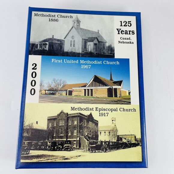 Cozad Nebraska 1st UNITED METHODIST CHURCH 125th Anniversary COOKBOOK 2000 132pg - Picture 1 of 9